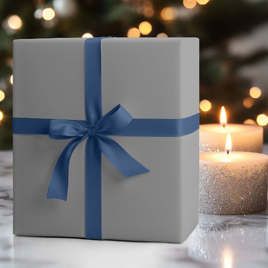 Pewter Grey Effen Kleur | Klassiek | Elegant Cadeaupapier