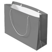 Pewter Grey Effen Kleur | Klassiek Elegant Groot Cadeauzakje (Achterkant Gekanteld)