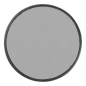 Pewter Grey Effen Kleur | Klassiek Elegant Hockey Puck (Voorkant)