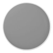 Pewter Grey Effen Kleur | Klassiek Elegant Keramische Knop (Voorkant)