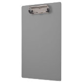 Pewter Grey Effen Kleur | Klassiek Elegant Klembord (Links)