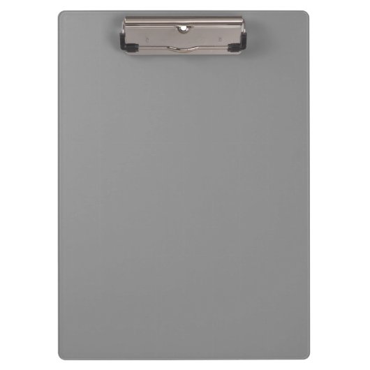 Pewter Grey Effen Kleur | Klassiek Elegant Klembord (Voorkant)