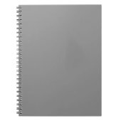 Pewter Grey Effen Kleur | Klassiek Elegant Notitieboek (Voorkant)