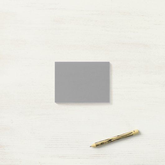 Pewter Grey Effen Kleur | Klassiek Elegant Post-it® Notes (Op bureau)