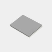 Pewter Grey Effen Kleur | Klassiek Elegant Post-it® Notes (Schuin)