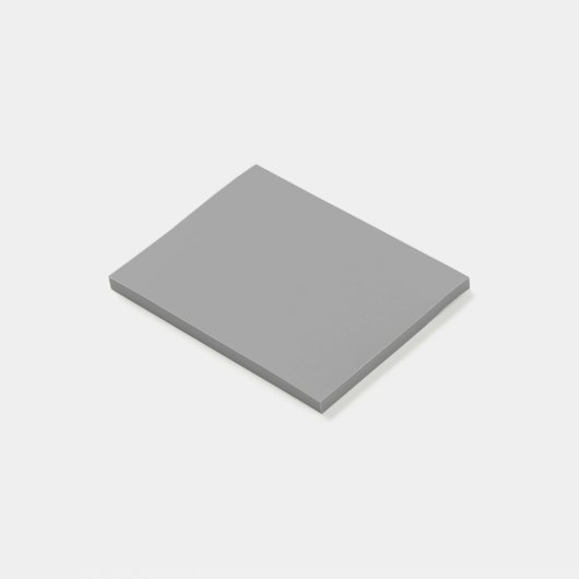 Pewter Grey Effen Kleur | Klassiek Elegant Post-it® Notes (Schuin)