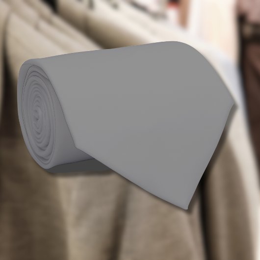 Pewter Grey Effen Kleur | Klassiek Elegant Stropdas
