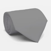 Pewter Grey Effen Kleur | Klassiek Elegant Stropdas (Opgerold)