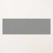 Pewter Grey Effen Kleur | Klassiek Elegant Yogamat (Voorkant (horizontaal))