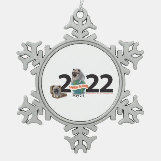 Pewter-kerstversiering Tin Sneeuwvlok Ornament