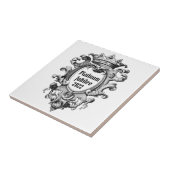 Pewter Kijk Platinum Jubilee 2022 Tegeltje (Zijkant)