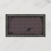 Pewter Lijst Steampunk Cogs Visitekaartje (Achterkant)