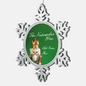 Pewter Nutcracker Ornament - Aangepaste naam & Jaa (Rechts)