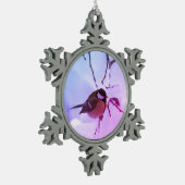 Pewter Sneeuwvlok Decoratie Vogelsneeuw (Links)