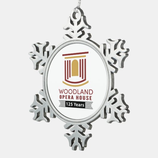 Pewter Snowflake 125th Jubileum Ornament (Rechts)