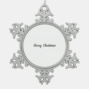 Pewter Snowflake kerstversiering Tin Sneeuwvlok Ornament