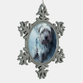 Pewter Snowflake Oranament Tin Sneeuwvlok Ornament (Links)