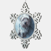 Pewter Snowflake Oranament Tin Sneeuwvlok Ornament (Rechts)