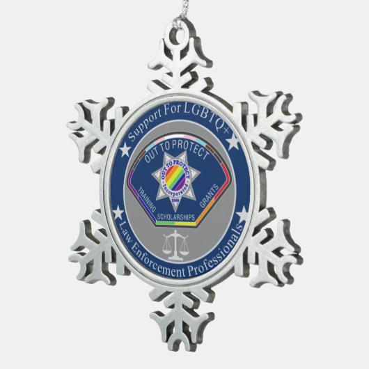 Pewter Snowflake Ornament (Rechts)