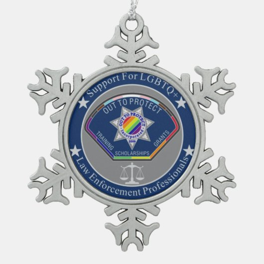 Pewter Snowflake Ornament (Voorkant)