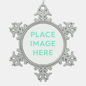 Pewter Snowflake Ornament (Voorkant)