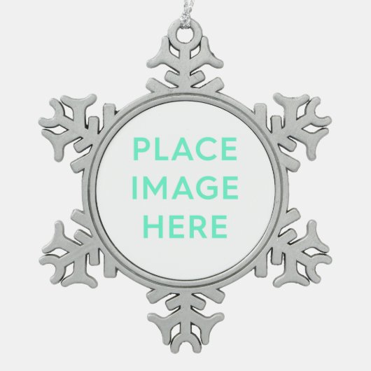 Pewter Snowflake Ornament (Voorkant)