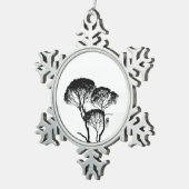 Pewter Snowflake Ornament (Rechts)