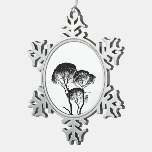 Pewter Snowflake Ornament (Rechts)