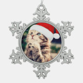 Pewter Snowflake Ornament (Voorkant)