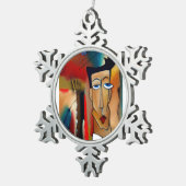 Pewter Snowflake Ornament (Rechts)