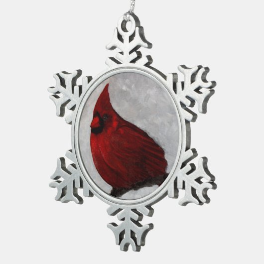 Pewter Snowflake Ornament (Rechts)