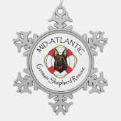 Pewter Snowflake Ornament (Voorkant)