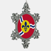 Pewter Snowflake Ornament bij St. Louis, Missouri (Links)