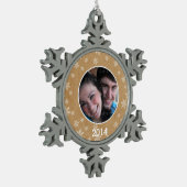 Pewter Snowflake Ornament QC Sjabloon (Links)
