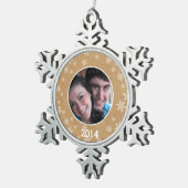 Pewter Snowflake Ornament QC Sjabloon (Rechts)