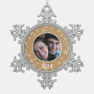 Pewter Snowflake Ornament QC Sjabloon