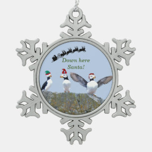 Pewter Snowflake Ornament van puffins