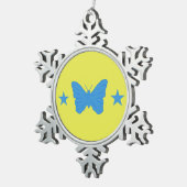 Pewter Snowflake Ornament with Bady Bassit Flag (Rechts)