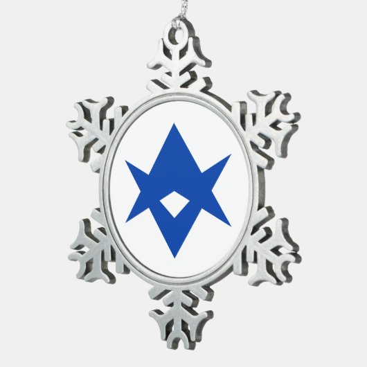 Pewter Snowflake Ornament with Toyotal Flag (Rechts)