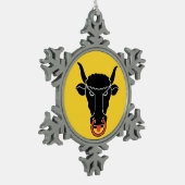 Pewter Snowflake Ornament with Uri Flag (Links)