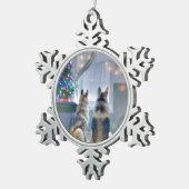 pewter snowflake ornamenten (Rechts)