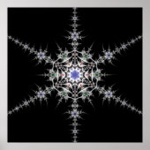 Pewter Snowflake Poster (Voorkant)