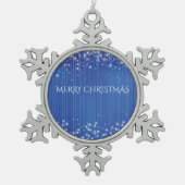 PEWTER SNOWFLAKE TREE ORNAMENT. TIN SNEEUWVLOK ORNAMENT (Voorkant)