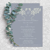 Pewter Tree of Life Wedding Kaart