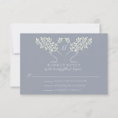 Pewter Tree of Life Wedding RSVP Kaartje (Voorkant)