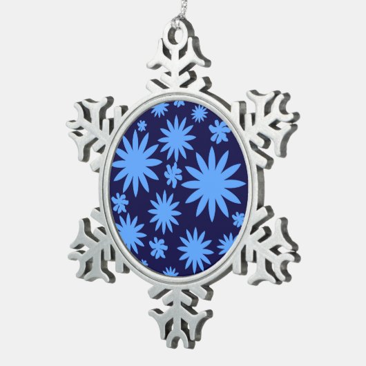 Pewter Tree Ornament Blue Custom (Rechts)