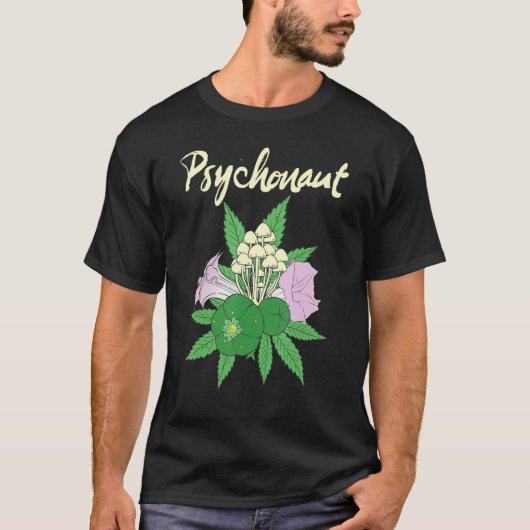 Peyote Cactus Mescaline Psychedelic Goa Entheogeni T-shirt (Voorkant)