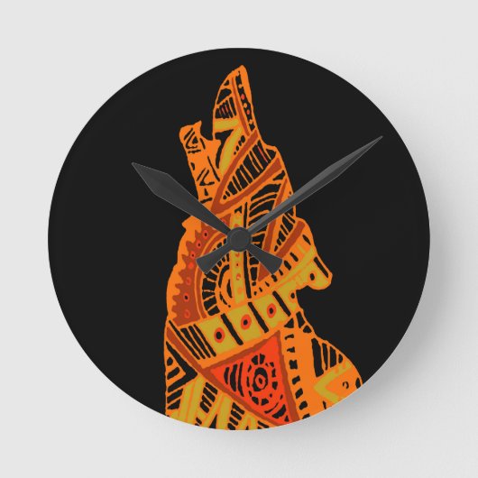 Peyote Coyote Tucson Arizona Ronde Klok (Voorkant)