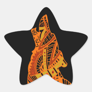 Peyote Coyote Tucson Arizona Ster Sticker