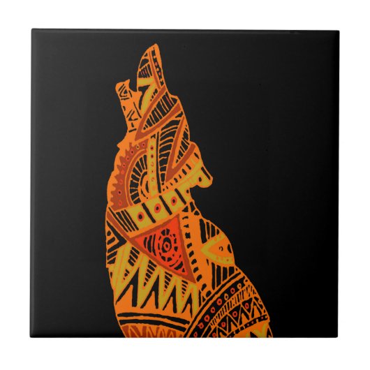 Peyote Coyote Tucson Arizona Tegeltje (Voorkant)